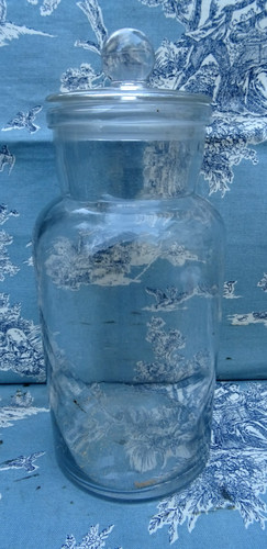 Bocal bonbons ancien verre - bocal, a