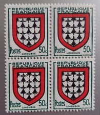 France 1951 Bloc 4 timbres