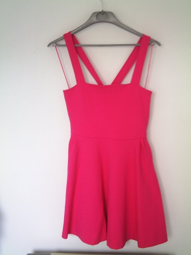 Robe zara fuschia haut forme - fuschia,