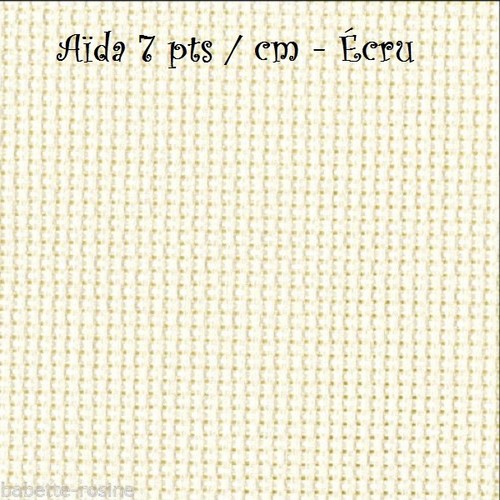 Toile aïda 7pts coloris - aÏda,