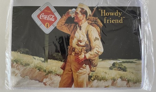 Plaque métallique coca cola - métallique, coca-cola