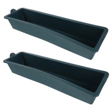  Lot de 2 mangeoires pour poulets : mangeoires robustes en acier pour bétail,