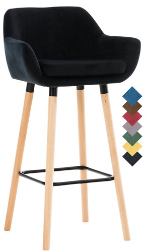 Tabouret bar grant velours - tabouret,