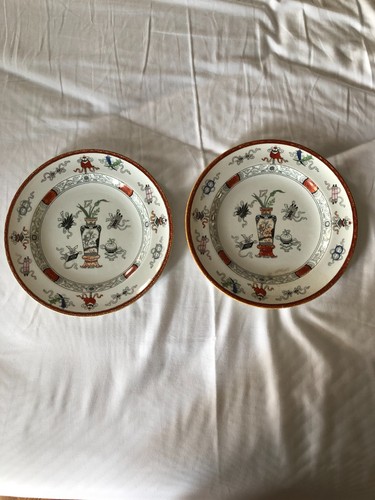 Paire grandes assiettes en - assiettes,