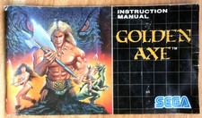 GOLDEN AXE 1 - NOTICE SEULE 100% ORIGINALE - SEGA MEGADRIVE PAL EURO - Booklet