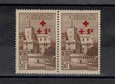 MONACO STAMPS YVERT 205a " RED CROSS VARIETY + BROKEN ON THE LEFT " MNH VF A133