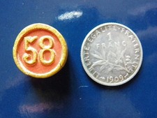 lot N° 58 piece 1 francs