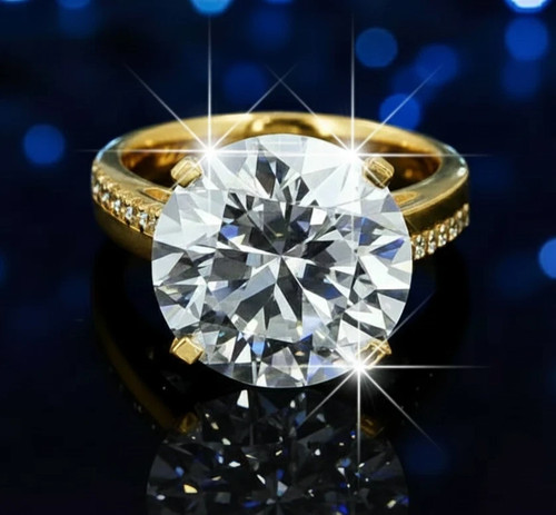 Rare bague diamant blanc - bague, en