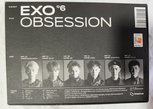 Exo 6ème album obession - -,