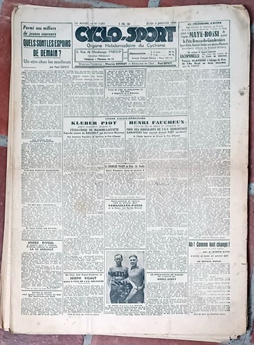 Cyclisme lot 16 journaux - cyclisme,