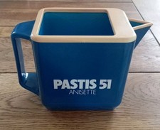 ANCIEN PICHET-CRUCHE-CARAFE PUBLICITAIRE PASTIS 51 ANISETTE + DOSEUR RICARD 
