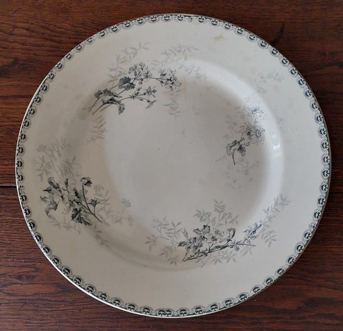 Plat service rond terre de - service,