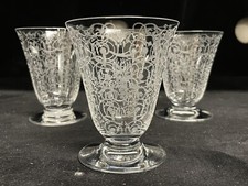 Baccarat Modèle Michelangelo Michel Ange - 3 Verres A Vin En Cristal H: 8 Cm