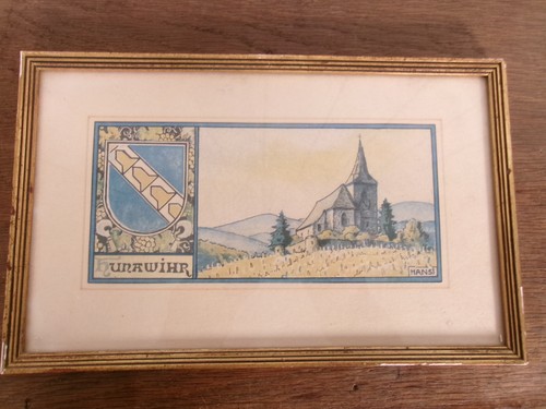 Tableau encadré hunawihr - tableau,