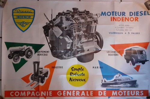 Affiche moteurs diesel - affiche,