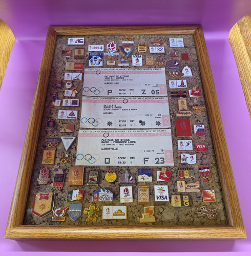 1992 winter olympic pins - olympic, &