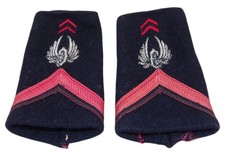 Paire de fourreaux d’épaule soldat de première classe ADL Train armée française