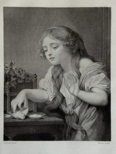 Greuze morse gravure - greuze,