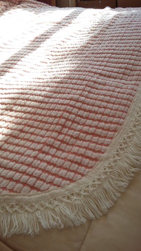 Ancien couvre lit couverture - couvre,