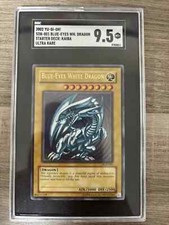 Yu-Gi-Oh Blue Eyes White Dragon SDK-001 2002 SGC 9.5 Mint + ULTRA RARE