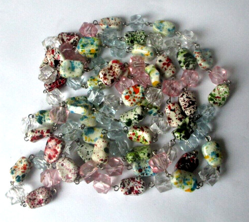 Grand collier sautoir - , argenté