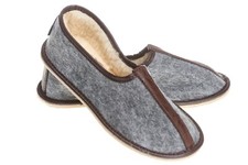 Femme Homme Chaussons Laine de