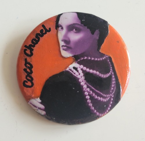 Badge broche portrait coco - badge,