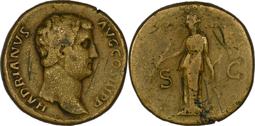 Rome sesterce hadrien - -,