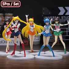 PACK de 5 Figurines Collection Sailor Moon, 17 Cm PVC