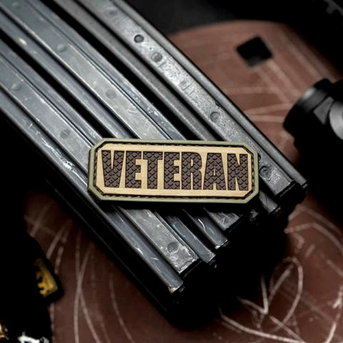 Veteran patch militaire 3d - veteran,