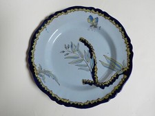 assiette faïence charles et emile gallé saint clément keller et guerin