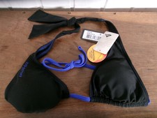 Maillot de bain PULL-IN haut bikini noir lien bleu noué S 34/36 VENICE
