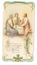 ANCIENNE IMAGE CHROMOS CANIVET PIEUSE SOUVENIR DE COMMUNION 1904 RODEZ