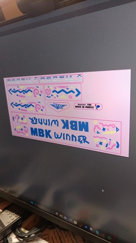 Kit stickers mbk winner - mbk, bmx