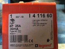 Legrand 411660 - Interrupteur Différentiel Triphasé 25A 30Ma Triphasé 4P 10ka