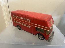 JOUSTRA camion Messageries Service Rapide Jouet Ancien Tôle Vintage 