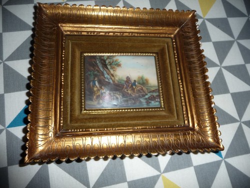 Ancienne peinture miniature - ancienne,