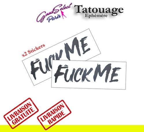Tatouage temporaire fuck - -fuck, me-