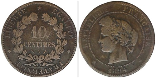 Centimes cérès 1894 - cérès,