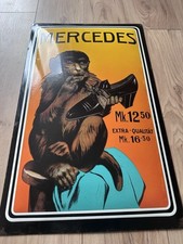 Plaque Émaillée Mercedes