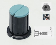 1 Bouton bleu et noir pour