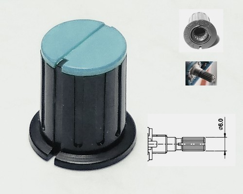 Bouton bleu noir - bleu,