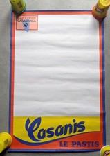 Affiche Publicitaire CASANIS le pastis de Marseille né en Corse, vintage
