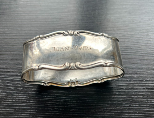 Rond serviette argent - rond, de