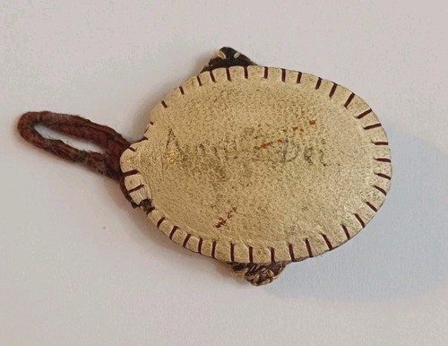 Ancienne relique cuir agnus - ancienne,