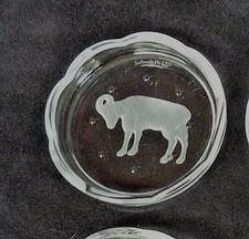 Dessous De Carafe En Cristal De val Saint Lambert Signes Du Zodiaque BELIER