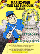 PUB   ALBUM  " LES TUNIQUES BLEUES   " DES BLEUS et des DENTELLES "  1985  ( 1 )