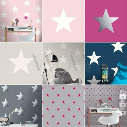 Papier peint rasch stars - papier,