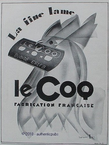 Publicite coq fine lame - publicite,