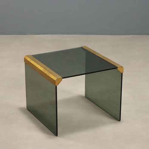 Table basse vintage verre - basse,
